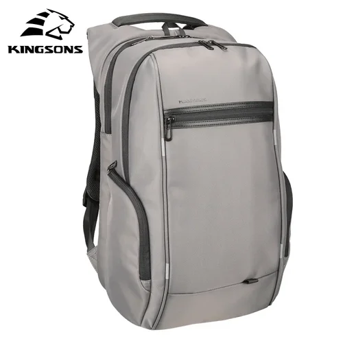Imagen 2 del producto Mochila Kingsons impermeable para hombres y mujeres, mochilas escolares con carga USB para hombre y mujer, mochila antirrobo para ordenador portátil de 15,6, 17,3 pulgadas 2024