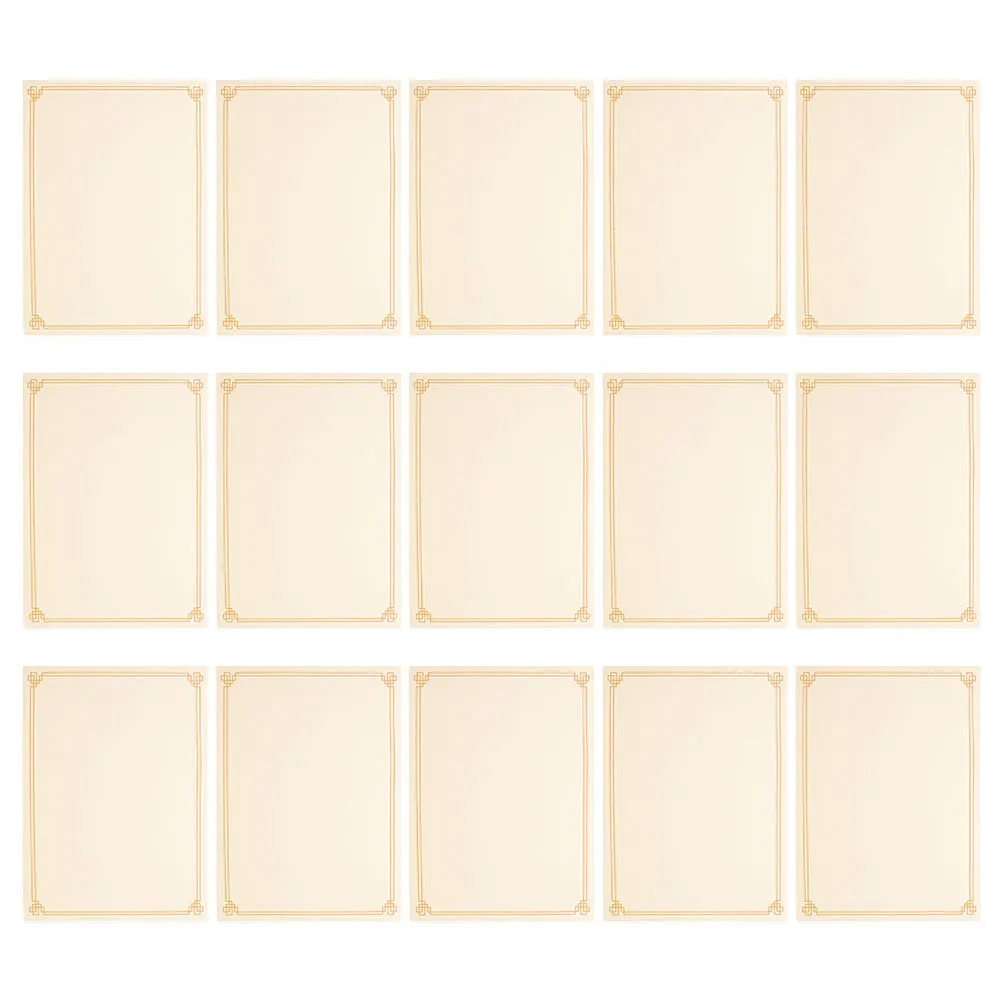 

15pcs Blank Certificate Paper A4 Heavyweight Smooth For Diy Awards School Diplomas Business Recognition Printable Honor