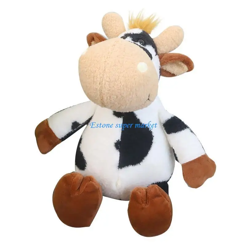 090B Weiche gefüllte Kuh süße Plüschpuppe Baby Kinder schlafen und spielen Spielzeug