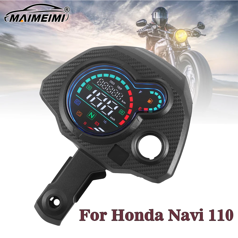 

Для Honda Navi 110 Navi 110 мотоциклетный прибор в сборе, цифровой спидометр Navi, ЖК-дисплей, одометр, бит 150