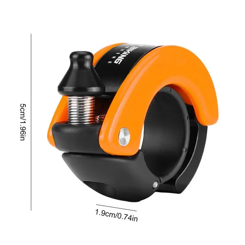 Bicycle Bell Aluminum Alloy Hide MTB Bells Mini Adults Bike Horn Loud Sound Effortless Dialing Bell For Scooter Youth Bike