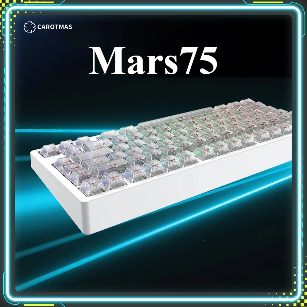 

IROK Carotmas Mars75 Magnetic Switch Gaming Keyboards 8k ARGB RT0.001mm 256KHZ Custom Wired Mechanical Keyboard PC E-Sports Gift