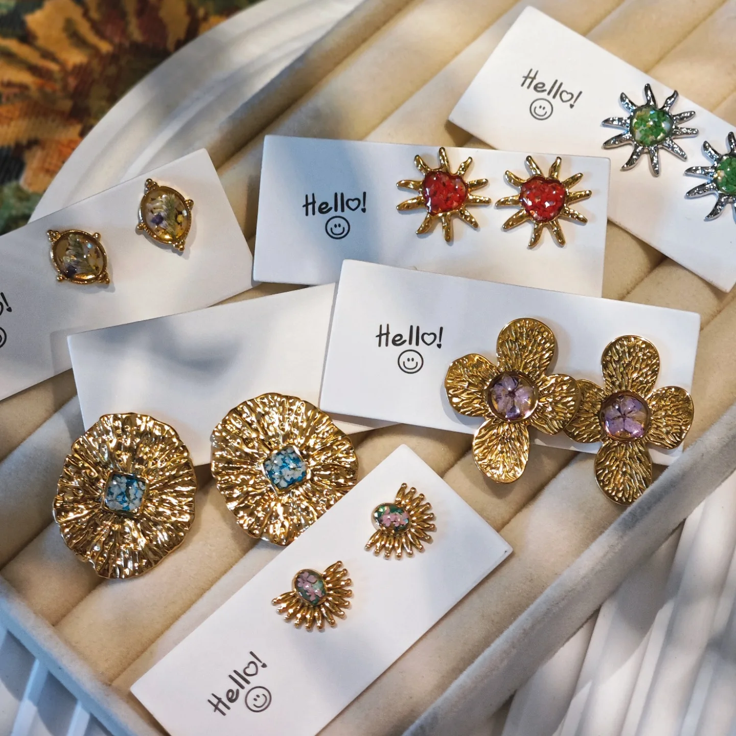 

3330, оптовая продажа, серьги ручной работы с сушеными цветами, креативные серьги с вечным цветком из нержавеющей стали, подарок на Рождество, день рождения, праздник