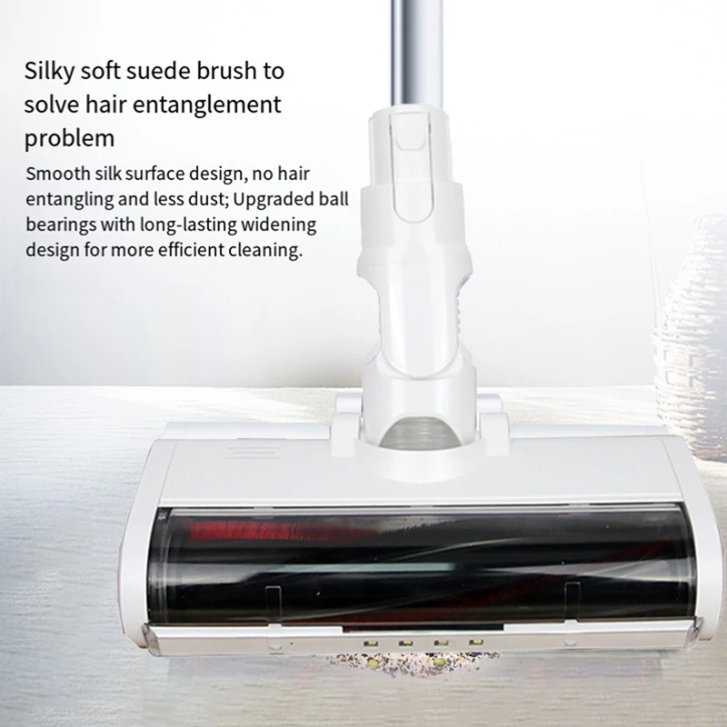 A26T-LED رأس فرشاة الأرضية لشاومي Mijia 1C K10/ Mijia G9 G10 / Dreame V8/V9B/V9P/V11 رأس فرشاة المكنسة الكهربائية