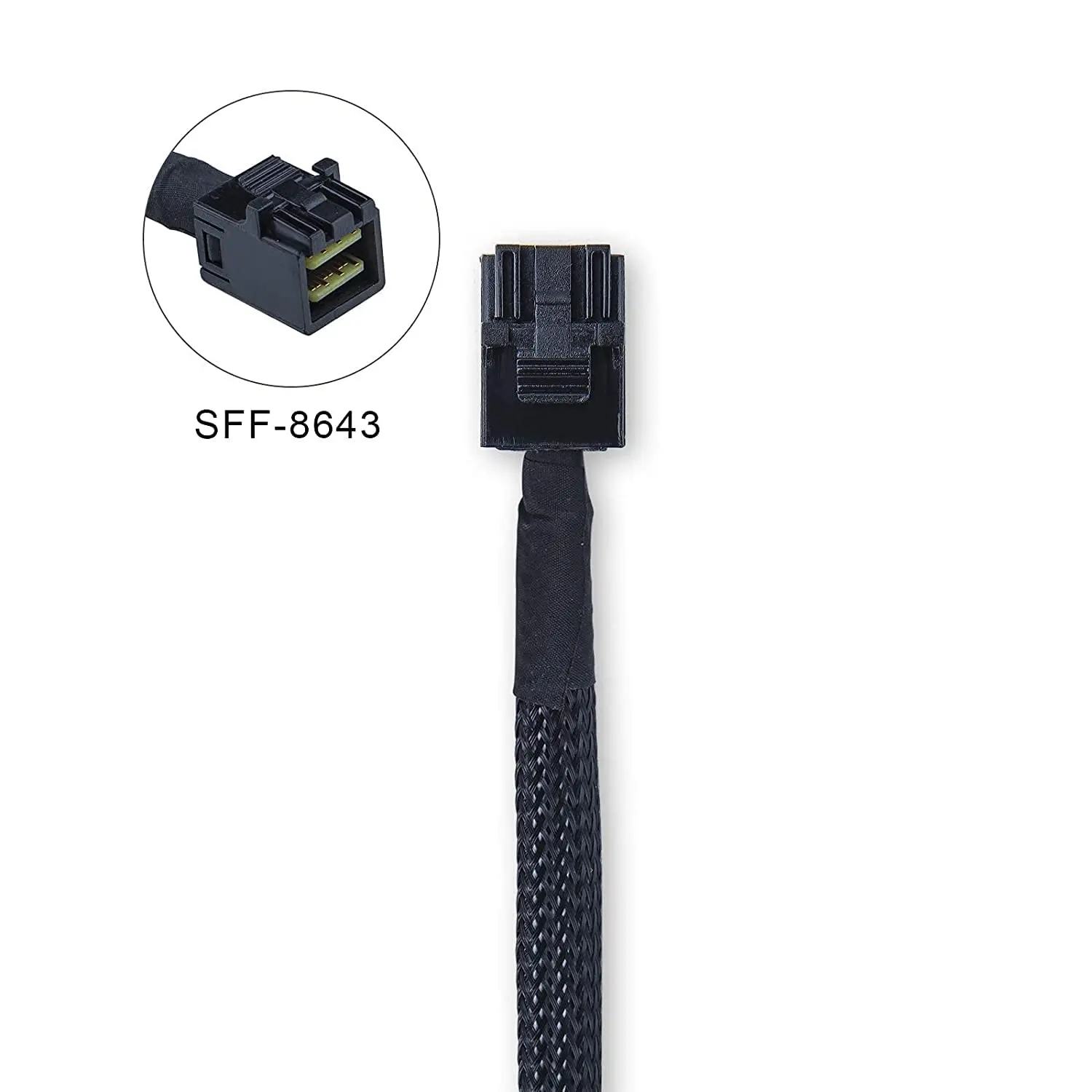 0.5M 1M Internal Mini SAS High Density SFF-8643 to MiniSAS SFF-8087 12Gbps Data Transfer Cable for Server RAID PCIE Controller