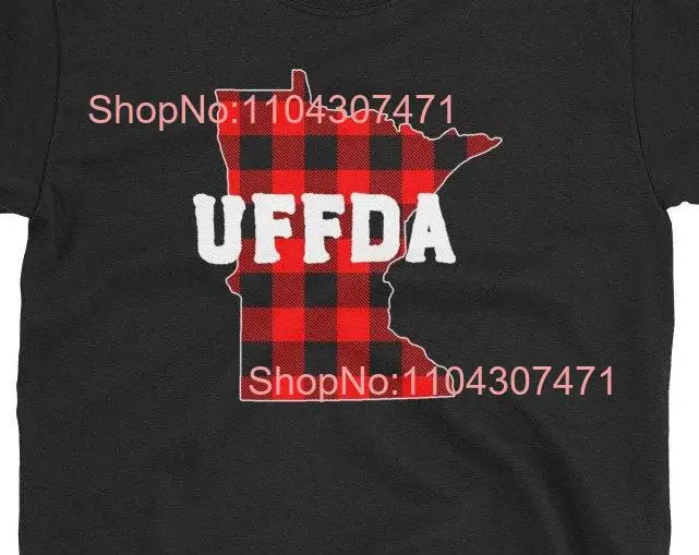 Uff Da Minnesota Buffalo Checkered T Shirt   long or short sleeves