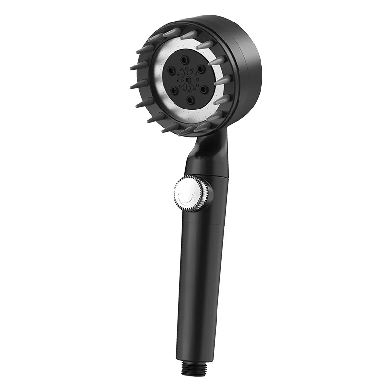 Daispray pressurized hand-held shower head silicone hand-held shower head set pressure-regulated water-stop shower head