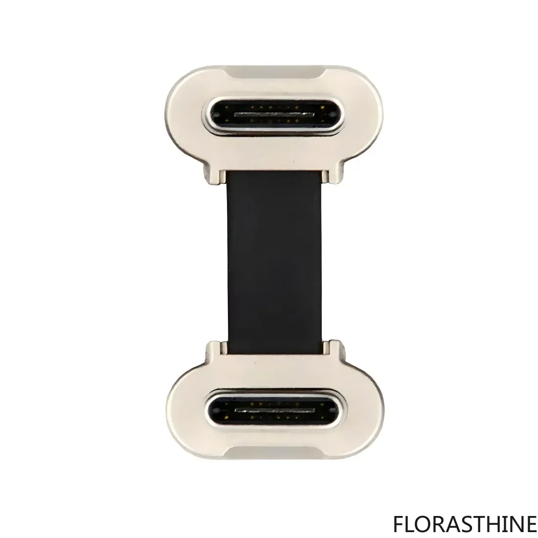 Xiwai 2cm Ultra Slim Flat USB-C Type C to USB-C Power Dual Angled USB2.0 Cable Data 65W Fast Charge for Laptop Tablet Phone