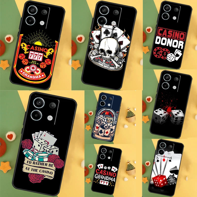  Casino Gambling Cover For Xiaomi Redmi Note 13 12 11 9 10 Pro 12S 11S 10S 9S Redmi 13 12 10C 12C 13C Case