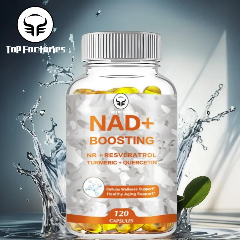 

Top Factories Nad Boosting Cellular Energy Repair Healthy Aging Supplement with Nr Resveratrol Turmeric Quercetin