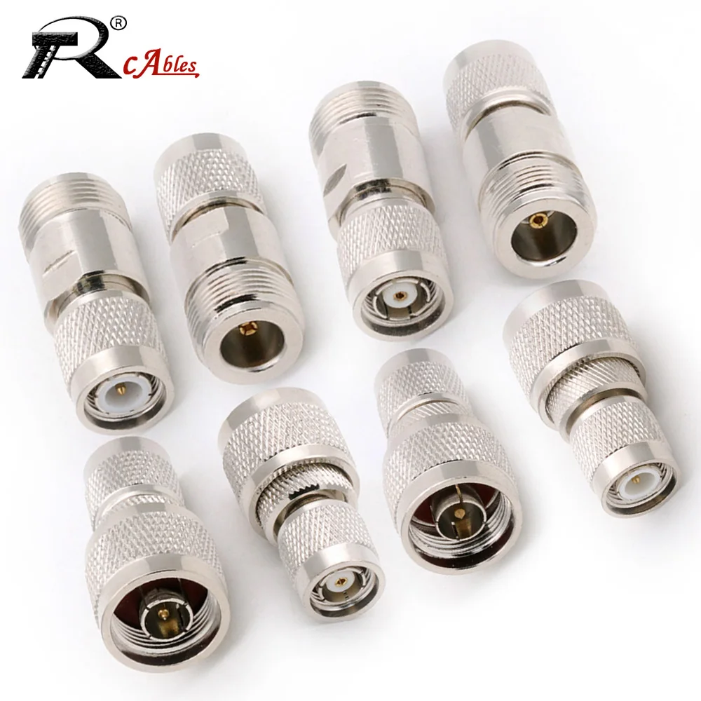 

RF Coaxial Adapter 4 Types RP TNC to N Kit TNC Male to N Female Connector Kit for CB Radio Extension Cable Kit