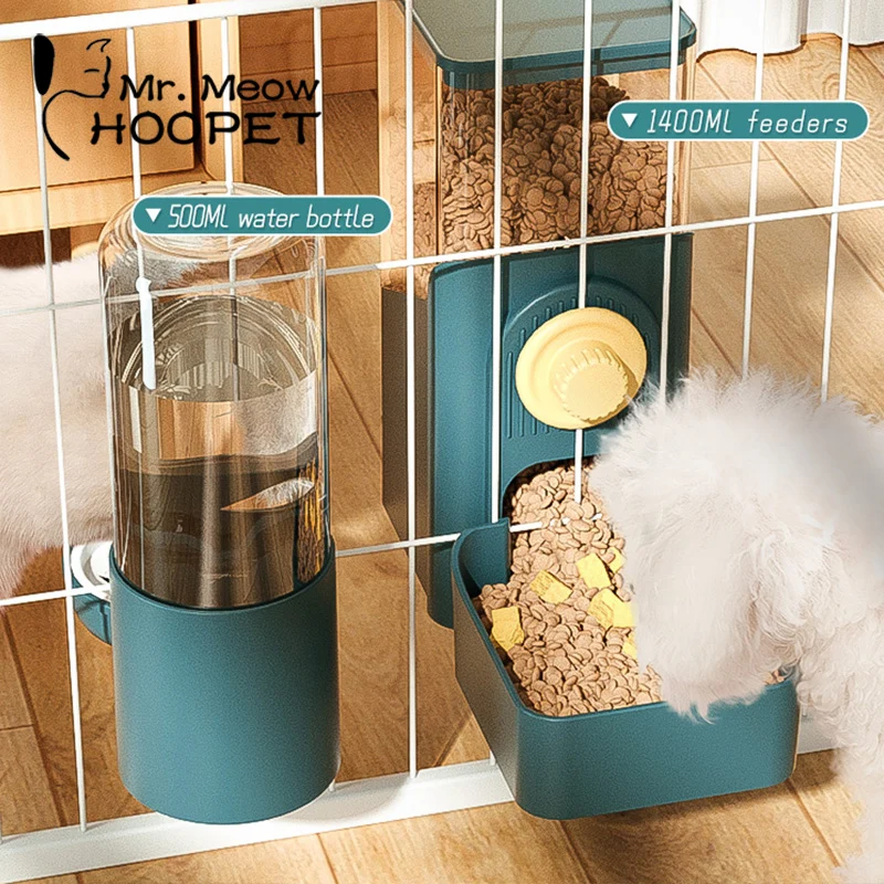 Hoopet Automatic Pet Bowls Cage Hanging Pet Water Bottle Drinking Fountain Puppy Cat Rabbit Bird Water Dispenser Drinking Produ