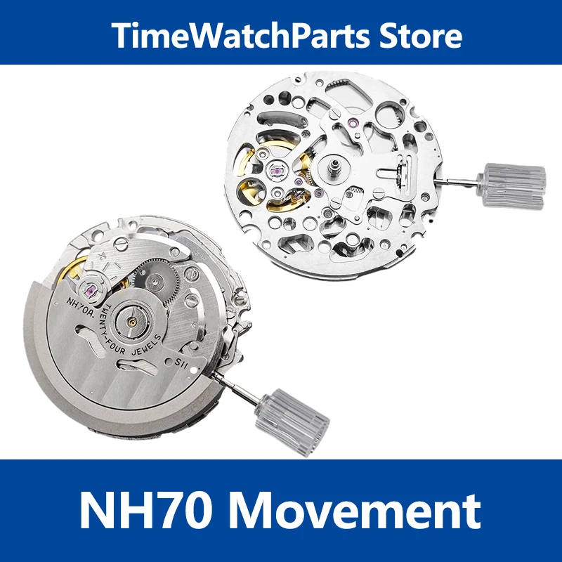 NH70 Japan Seiko Mechanical Automatic Movement High Accuracy  Self-Widing Watch Movement Diving Watch Replacement Mod Tools