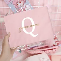Sacs à cosmétiques de demoiselle d'honneur avec nom personnalisé, trousse de maquillage pour filles, pochette de toilette de voyage, cadeaux d'anniversaire de mariage pour elle 12