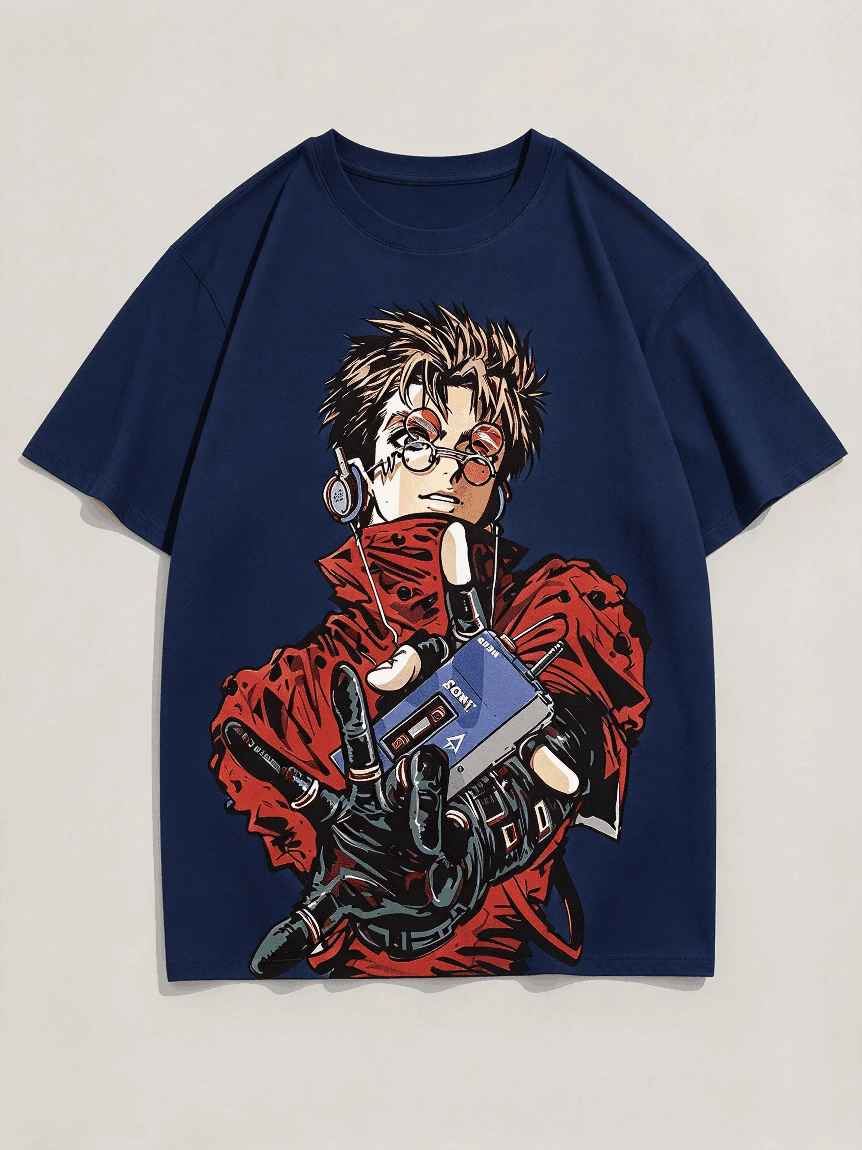 Trigun Vintage T-shirt Unisex Singer Cotton Men T Shirt New Tee Oversized Unisex Streetwear Trendy Cotton for Men Women Fashion