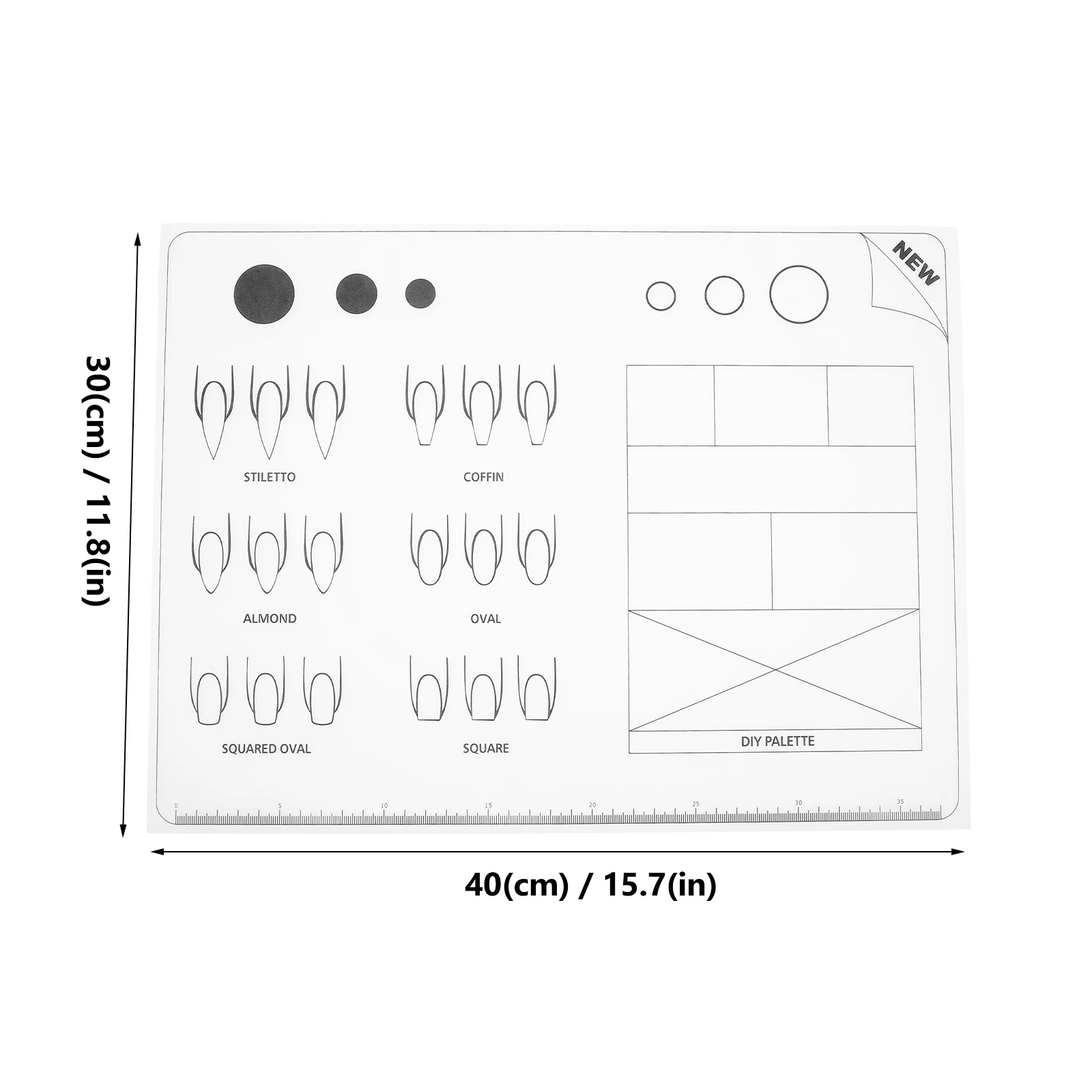 Nail Coloring Pad Acrylic Train Mat Trainer Application Manicure Template Supplies