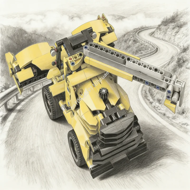 594pcs MOC Combine Harvester Alternate Build Technical Model Building Blocks Construction Christmas Gifts Toy DIY Creative Idea