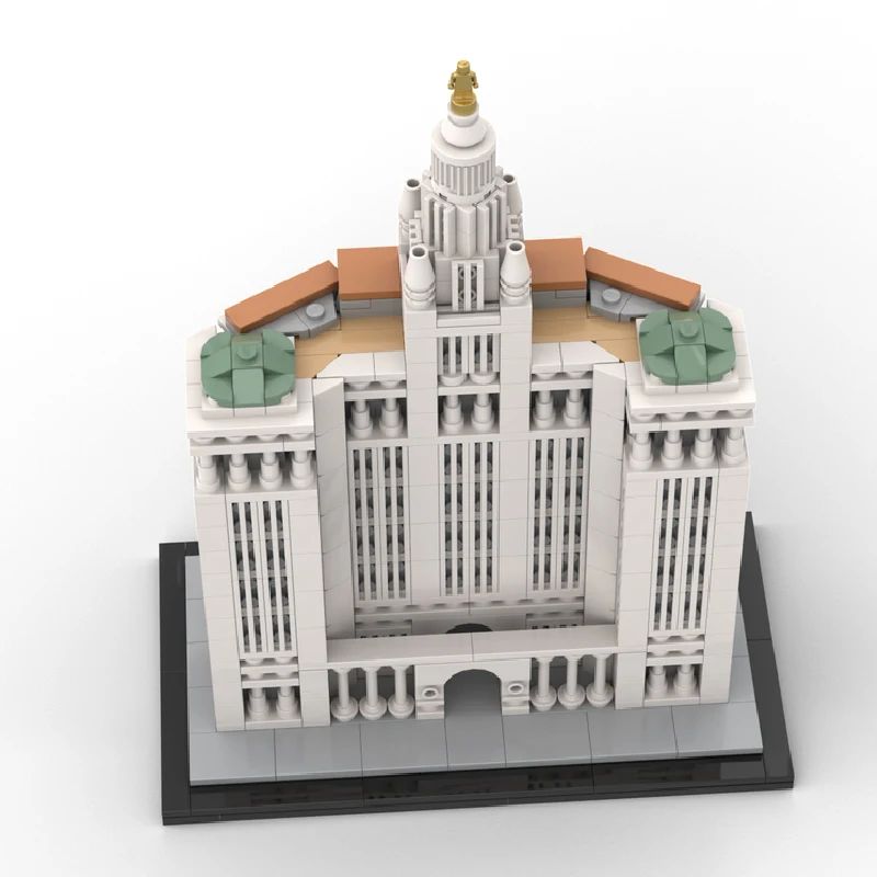 1130 pièces de construction de gratte-ciel de style néoclassique MOC, blocs de construction modulaires personnalisables, jouet simple à monter soi-même pour enfants, cadeau de festival pour garçons