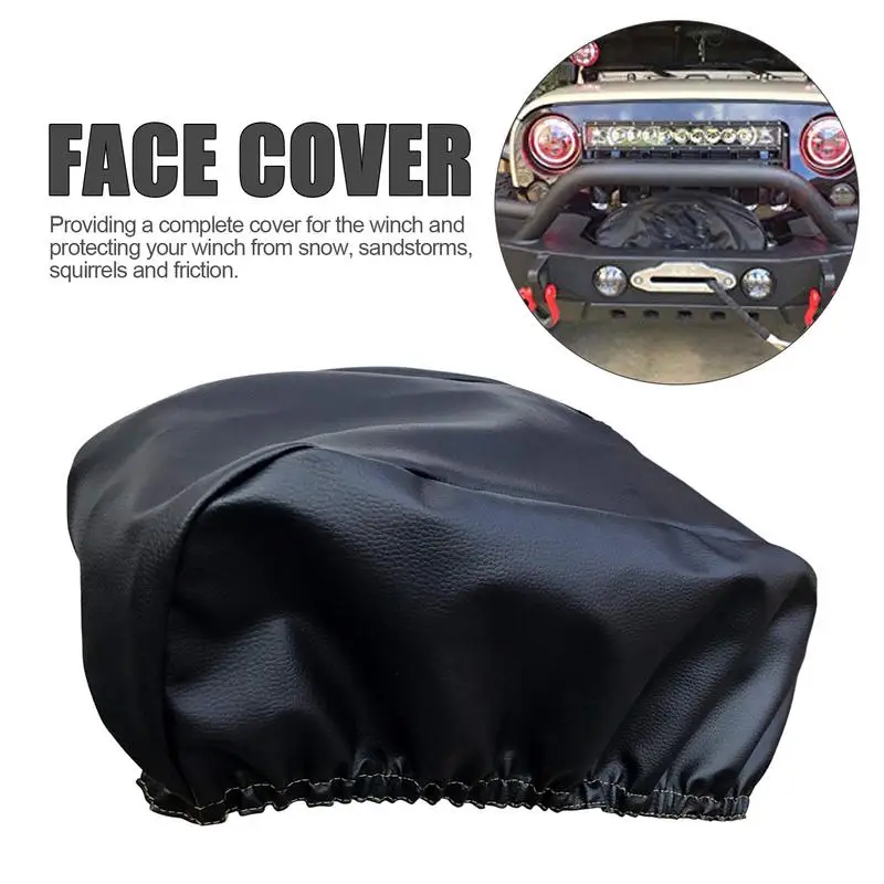 

Heavy Duty Car winch protection cover Thickened car winch waterproof cover Waterproof dustproof and sun-proof protection cover