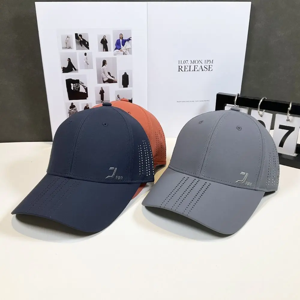 

Polyester Mesh Baseball Hats Adjustable Letters Sport Duck Tongue Cap Sun Protection Washable Quick Drying Baseball Caps