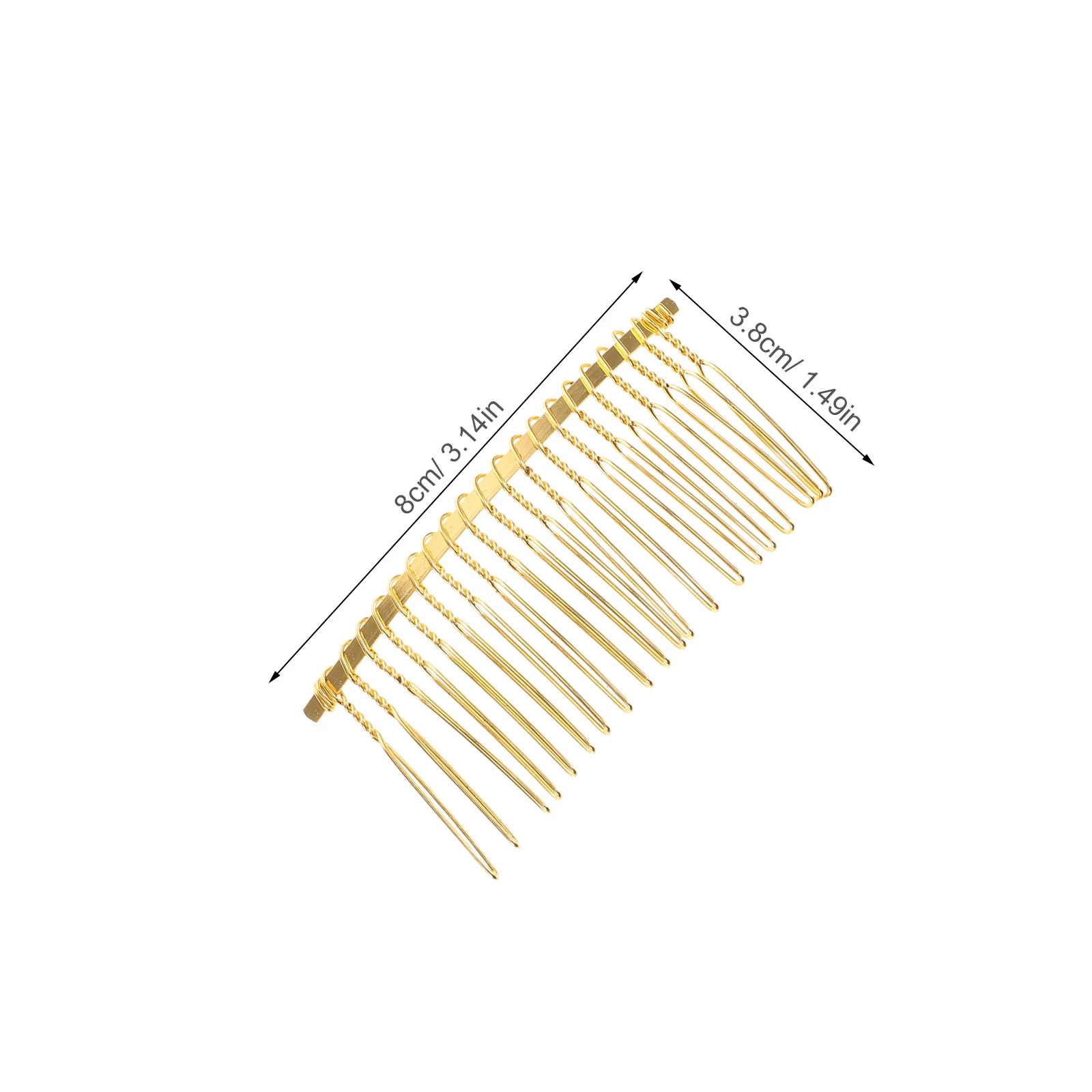 20 قطعة أمشاط الشعر للنساء اكسسوارات مشبك مشط جانبي معدني مع 20 أسنان لمسة نهائية ذهبية أنيقة أنيقة حامل كعكة أوبدو آمن #3