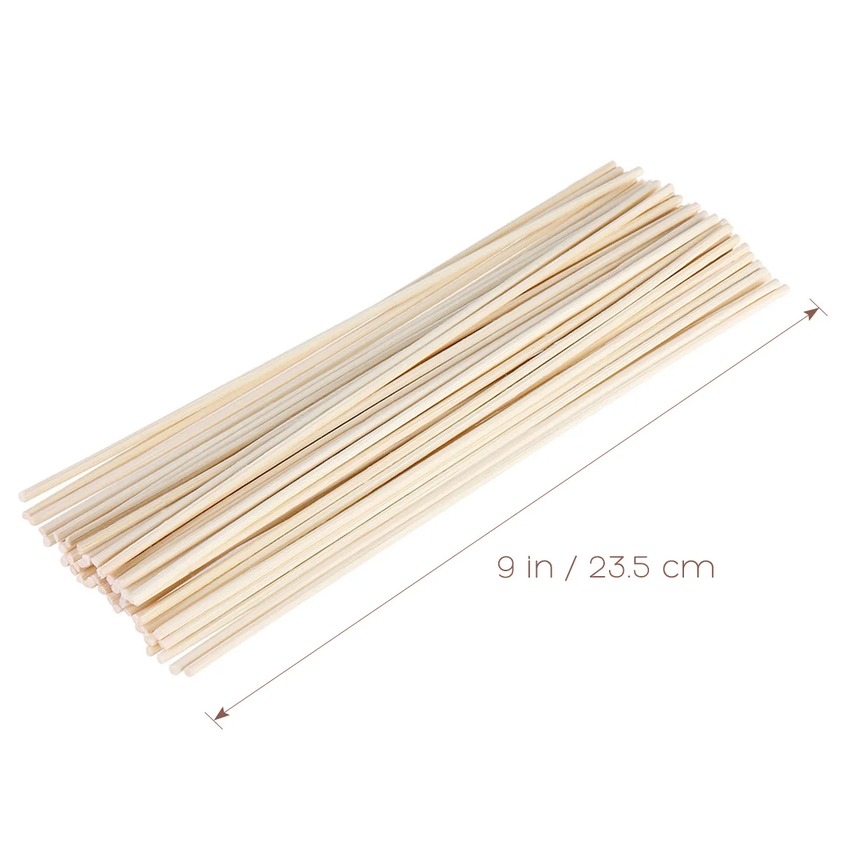 

50Pcs 24cm Wood Color Rattan Reed Sticks Oil Diffuser Replacement for Home Air Freshener Oil Diffuser Replacement