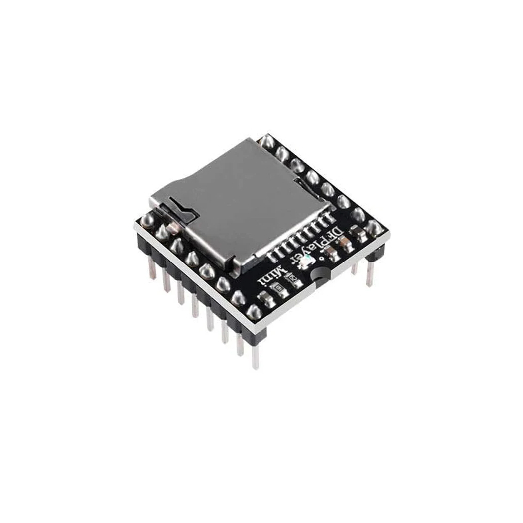 وحدة مشغل MP3 صغيرة DFPlayer V3.0 MP3 لوحة فك تشفير الصوت تدعم بطاقة TF U-Disk IO/منفذ تسلسلي/AD متوافق مع Arduino #3