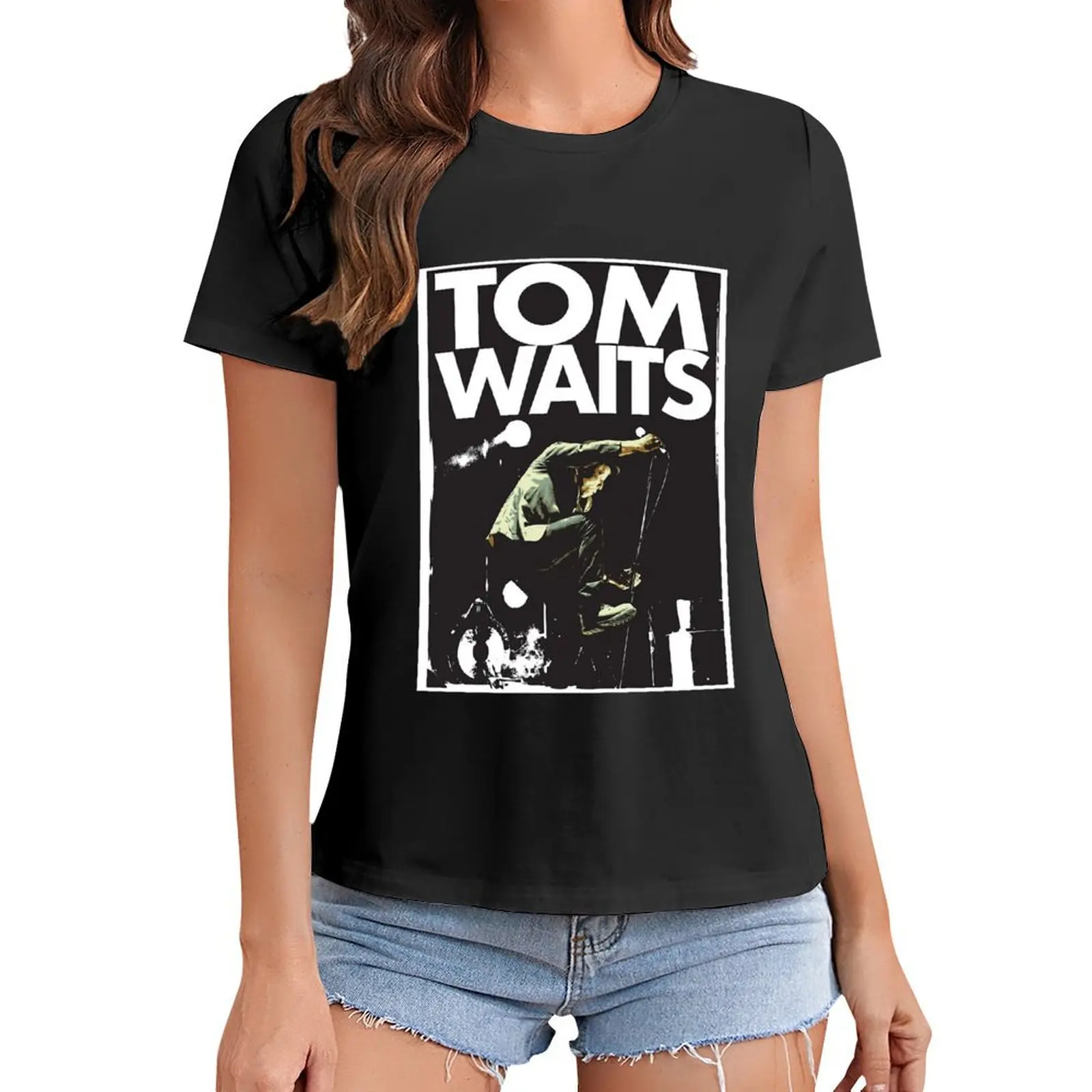 

Tom Waits T-Shirt plain female cute tops t shirt dress Women