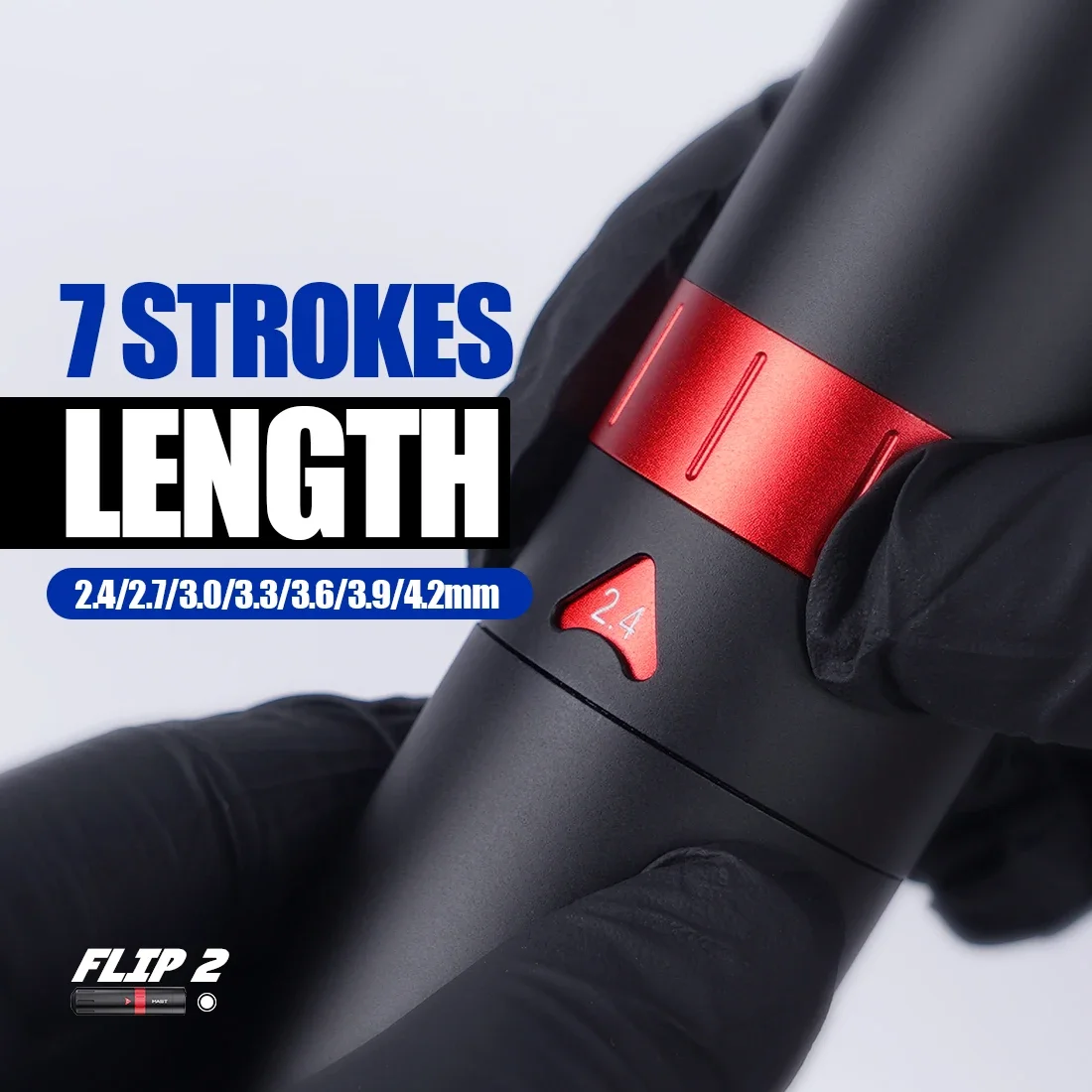 ماست فليب 2 ماكينة قلم الوشم اللاسلكية 7 ضربات 1700 مللي أمبير بطارية محرك Mcore-c1 للمكياج الدائم وبنادق دوارة لفن الجسم