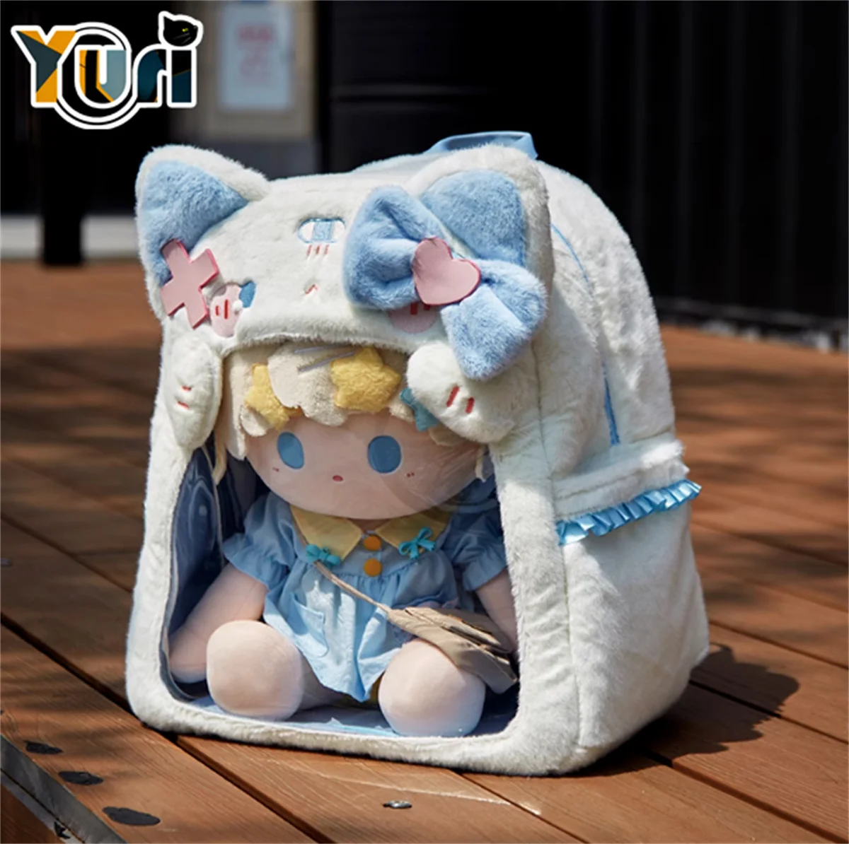 

Original Cat PU Plush Bags For Women Man Lolita JK Shoulder Bag For 40cm Plush Doll Backpack Cute Girl Props Gift Lovely