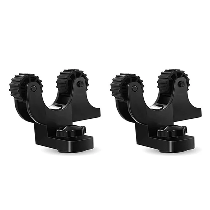 ABHS-Kayak Paddle Holder, 2 Pcs Black Kayak Track Mount Paddle Holders Plastic Kayak Rail Paddle Clips Canoe Oar Holders Easy In
