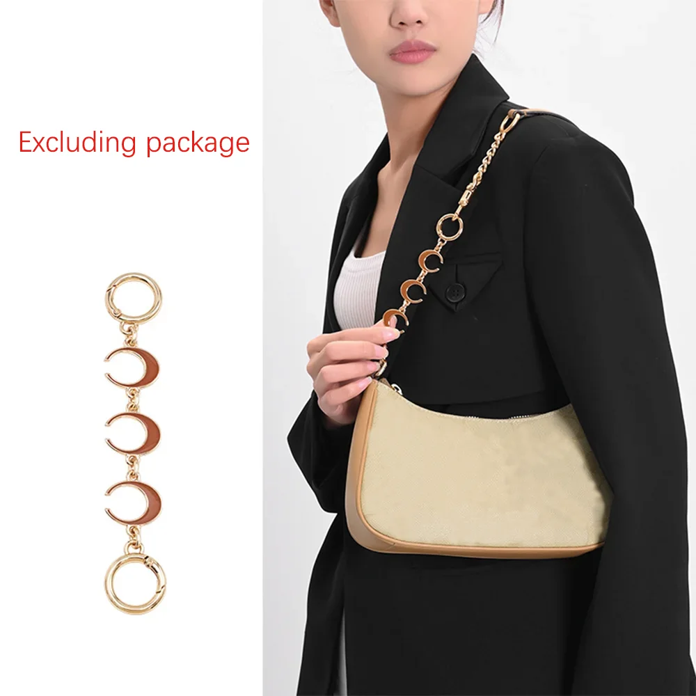 

Bag With Moon Extension Underarm Bag Renovation Versatile Universal Extended With Extended Strap And Decorative Chain