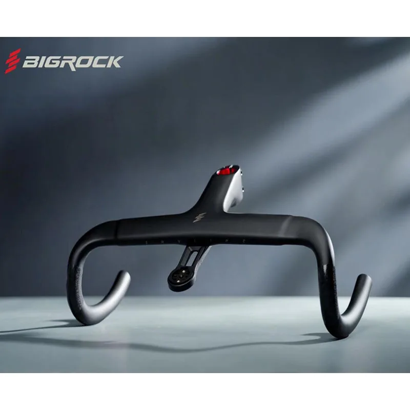 BIGROCK Carbon Road Handlebar integrated Gravel Handlebars 360/380/400/420 28.6mm Racing Bike integrated Bicycle Handlebar