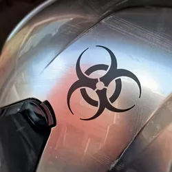 Biohazard Logo Motorcycle Body Stickers Motorbike Helmet Non Fading Vinyl Decals Danger Sign Decoration Acessórios Para Motos