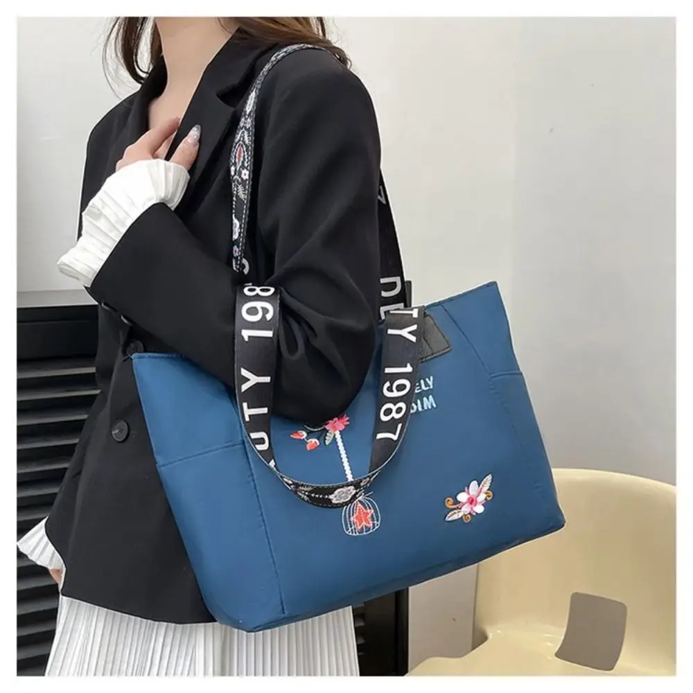 Waterproof Oxford Handbag Shoulder Bags for Women Shopper Tote Bag Large Capacity Luxury Embroidery Ladies Handbags Shopping Bag