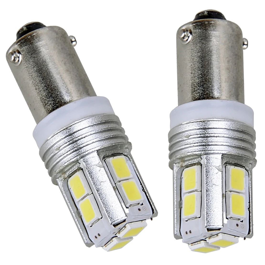 4Pcs DC 12V-24V Car BAX9S H6W LED Side Parking Signal Reverse Light Bulb Fit For BMW F20 F30 F31 F34 6000K 5W 10SMD 850 Lumen