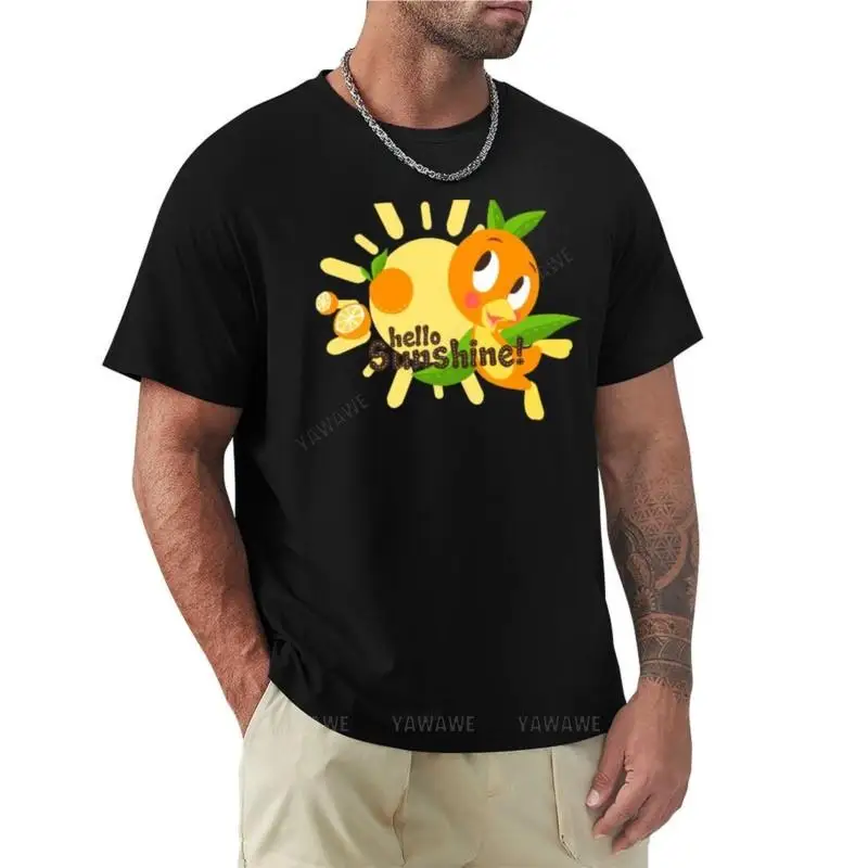 Hello Sunshine! - Orange Bird (white background) T-Shirt cat shirts vintage t shirt oversized t shirts mens t shirt graphic