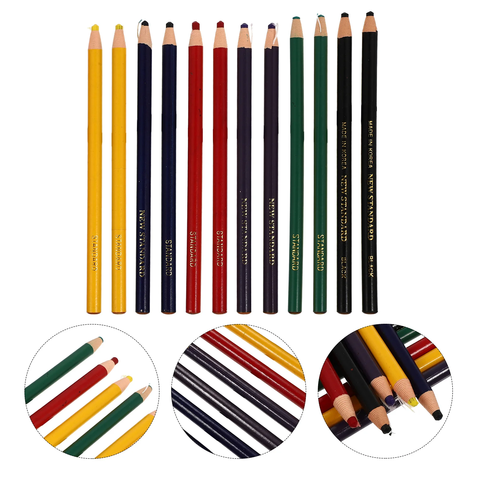 12 قطعة علامات الطباشير السحب لخياطة الملابس النسيج صياغة متعددة الأسطح متينة لا شحذ أدوات الرسم الخياطة #2