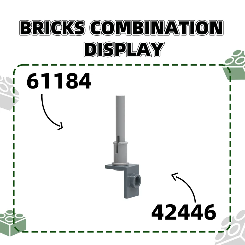 دبوس بدون كتلة بناء بارونيت ، إكسسوارات تقنية ، متوافقة مع الطوب ، لعبة أطفال تصنعها بنفسك ، من من من من من من من من من من قطعة واحدة #3