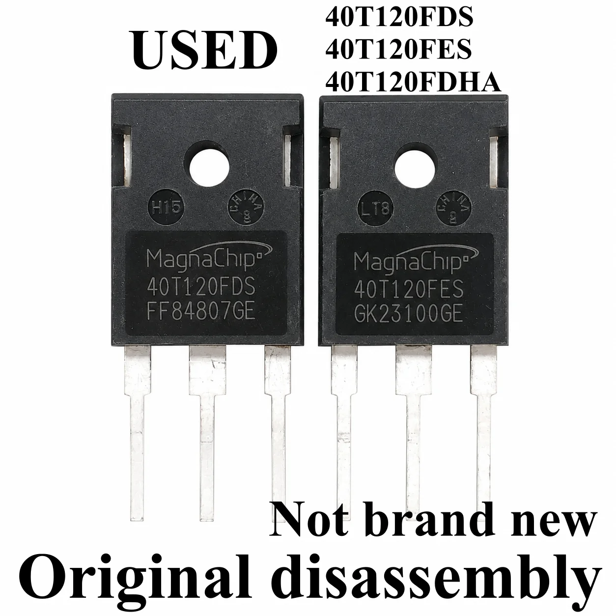 

10pcs 100% Original disassembly Transistor 40T120FDS 40T120FES 40T120FDHA IGBT 40A 1200V TO-247