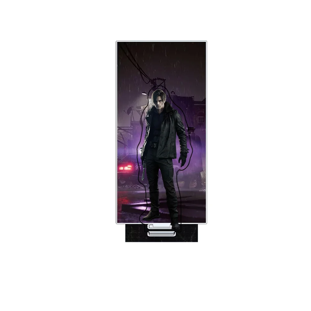Resident Evil Requiem Leon Kennedy Grace Ashcroft Acrylic Stand Keychain 15CM Character Model Desk Decor Collect Gifts