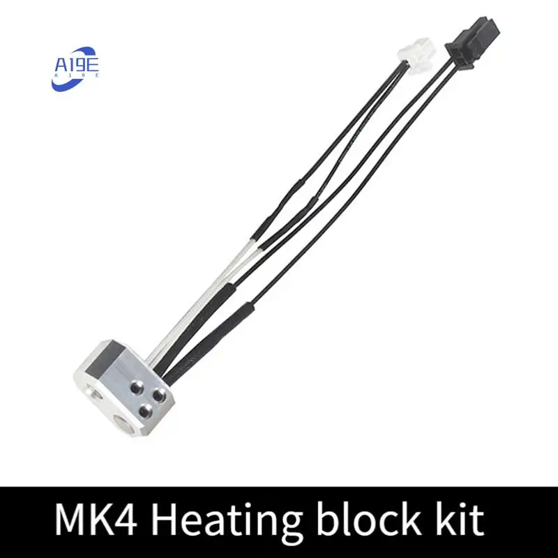 

A19E-для Prusa MK4 24 В 40 Вт нагревательный картридж, термометр, линия и нагревательный блок, комплект деталей экструдера для 3D-принтера Prusa MK4