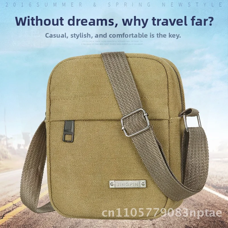 Vintage Men's Canvas Backpack - 2021 - close-up view