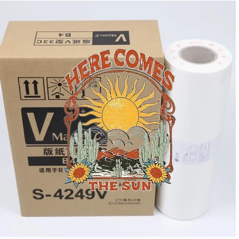 1 Roll S-4250 Speed Printing Machine All-in-one Machine Paper Master Roll for RISO A4 RZ200 RZ220 230