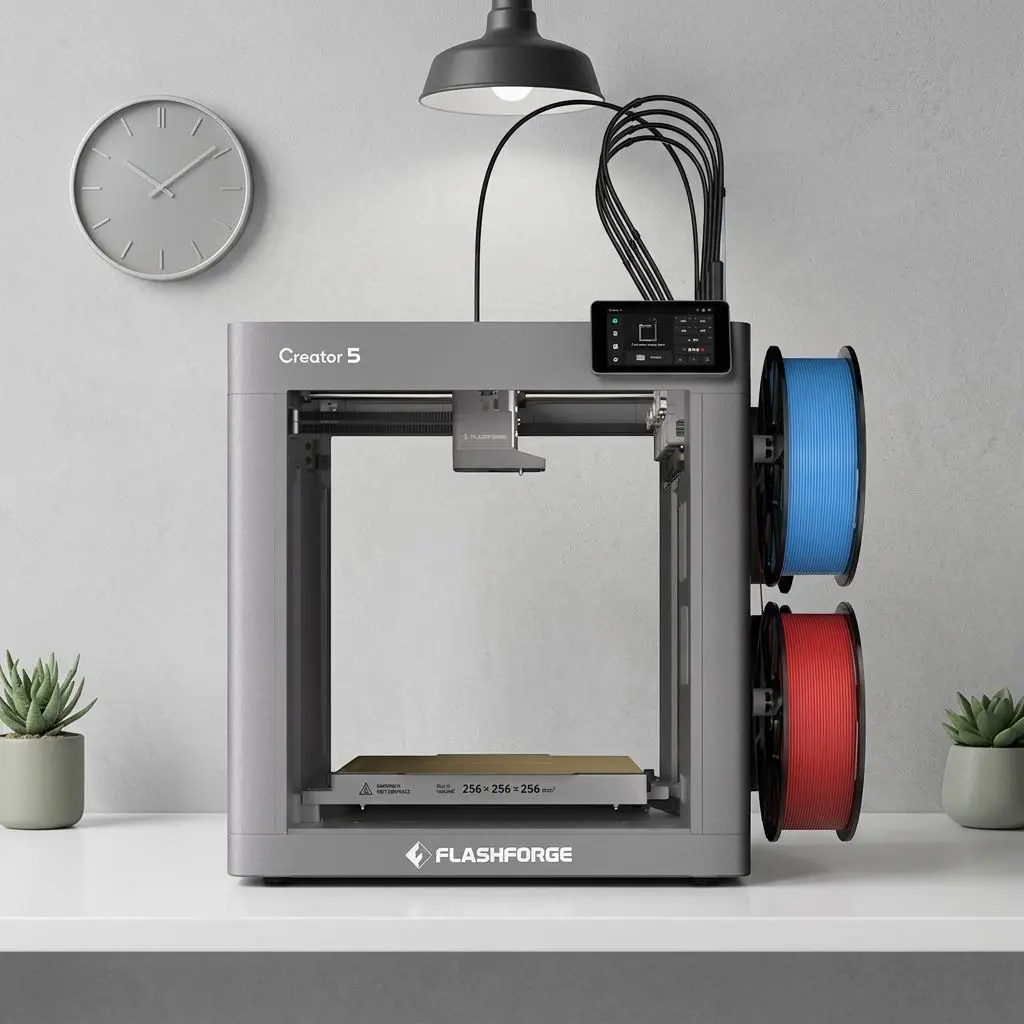 Discount   Creator 5 3D Printer With High-Speed Prototyping PLA 256x256x256mm Build Volume