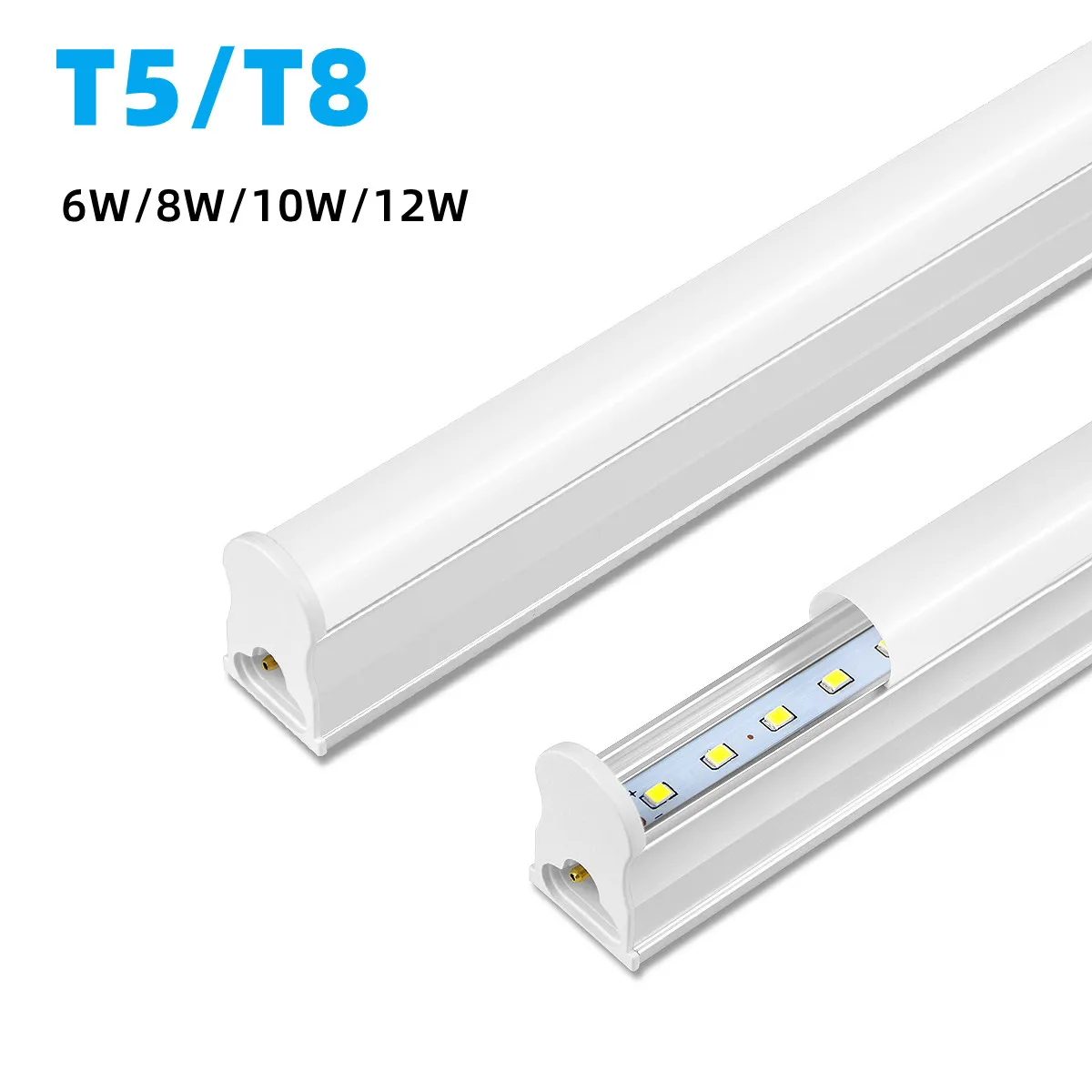 

T5 Aluminum Bar Lamp Led Lights for Room Kitchen Closet Night Light 220V 110V T8 LED Tube Bulb 6/8/10/12W Fluorescent Lighting