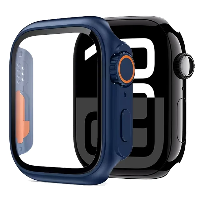 Glas+Hülle für Apple Watch 11 10 46mm 42mm 9 8 7 45mm 41mm Displayschutzfolie Change Ultra 3/2/1 Stoßfänger-Abdeckung iWatch 6 5 4 SE3/2/1 – Detail 8