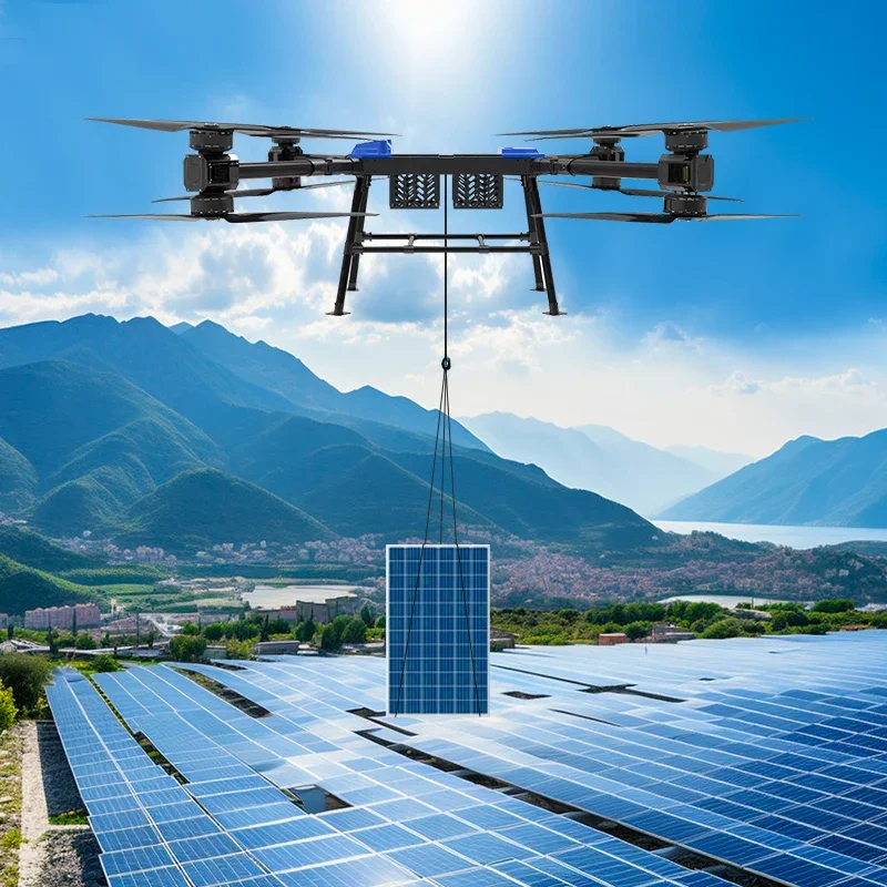 Carga útil de carga de transporte ultraligera grande de 4 ejes