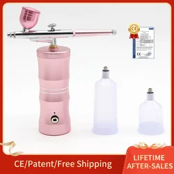 Air Compressor Kit Wireless Airbrush DIY Painting Tool High Pressure Oxygen Injection Instrument Moisturizing Care Nano Atomizer