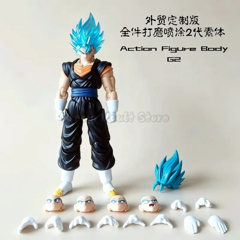 In Stock HMG×Neo Dragon Ball Vegito Son Goku SSJ3  Anime Action Figures DBZ Super Saiyan Goku Vegetto SHF 1/12 Scale
